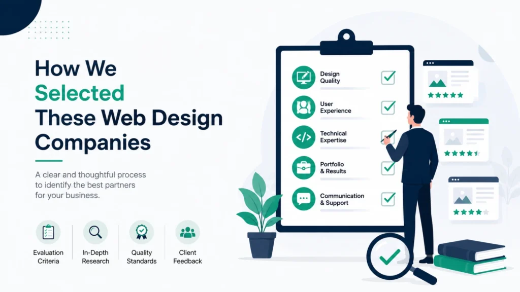 Professional web design illustration featuring website layouts, responsive design elements, coding, and digital solutions for businesses in Jamnagar.